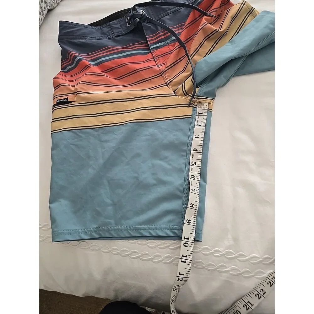 O'Neill Mens Lennox Striped‎ Boardshorts Multicolor Size 30